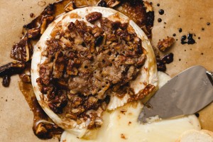 Bourbon Baked Brie