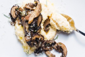 polenta with wild mushrooms - the sam livecast