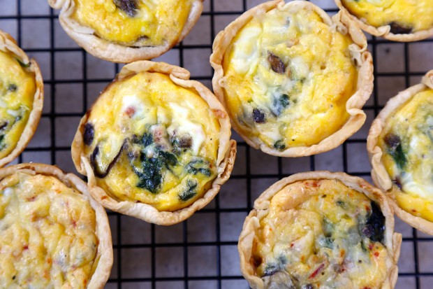 Leftover Pie Week - Mini Quiches - the sam livecast