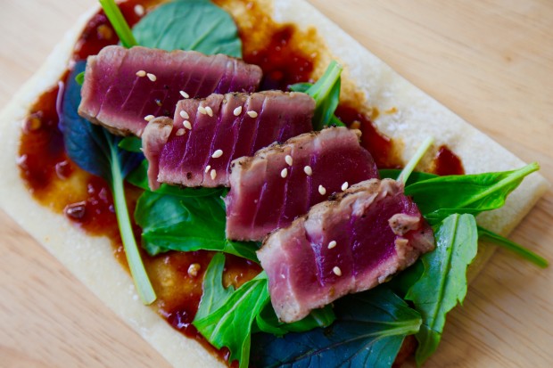 Grilled Tuna Flatbread - the sam live cast