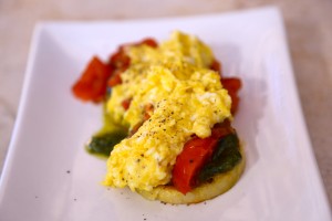 Crispy Polenta with Soft Scrambled Eggs - the sam livecast