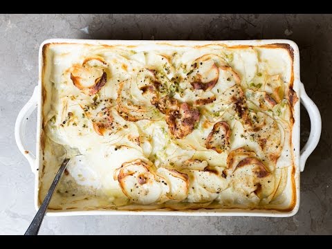 Goat Cheese & Garlic Potatoes