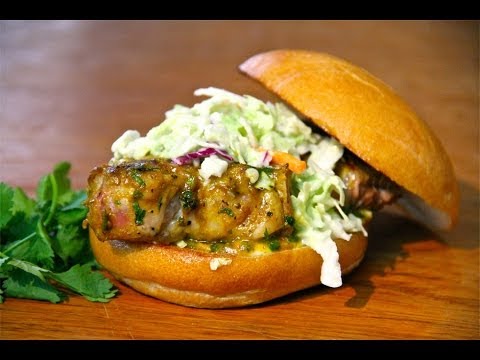 Grilled Pork Loin Burger