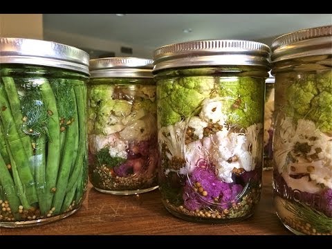 Pickled Cauliflower & Green Beans