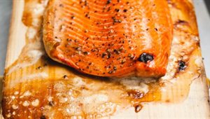 cedar plank salmon