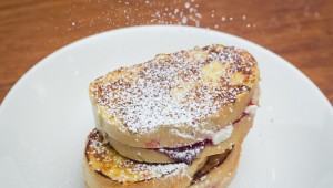 cream cheese and raspberry jelly stuffed french toast